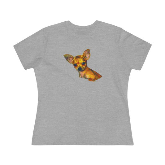 Chihuahua 'Belle' Women's Relaxed Fit Cotton Tee