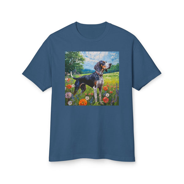 Bluetick Coonhound Unisex Relaxed Fit Heavyweight Tee