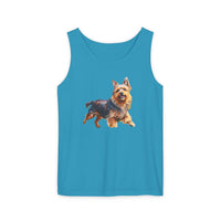 Australian Terrier Unisex Relaxed Fit Garment-Dyed Tank Top