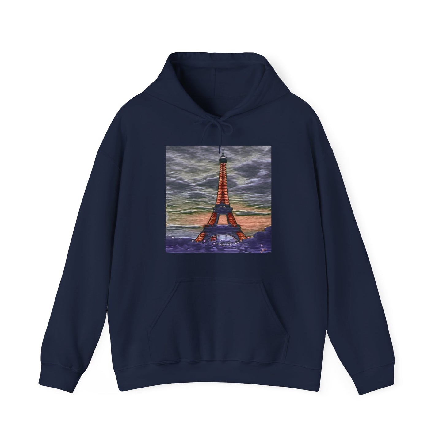 Eiffel Tower Sunset - Unisex 50/50 Hoodie