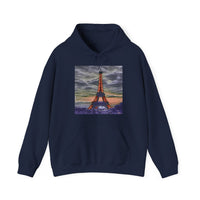 Eiffel Tower Sunset - Unisex 50/50 Hoodie