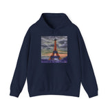 Eiffel Tower Sunset - Unisex 50/50 Hoodie