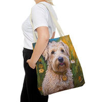 Soft Coated Wheaten Terrier Polyester Tote Bag (AOP)