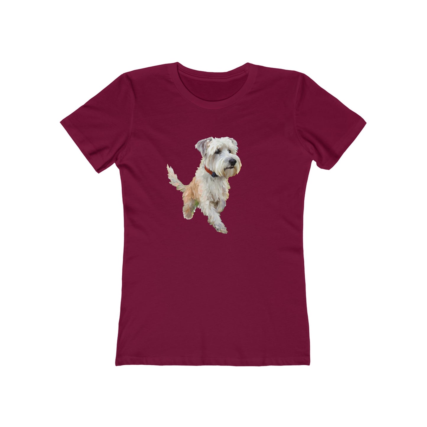 Dandie Dinmont Terrier -  Women's Slim Fit Ringspun Cotton Tee