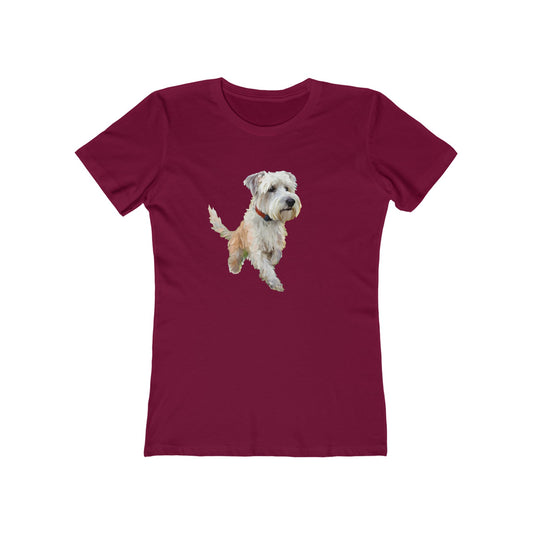 Dandie Dinmont Terrier -  Women's Slim Fit Ringspun Cotton Tee