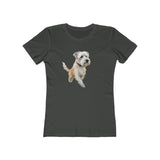 Dandie Dinmont Terrier -  Women's Slim Fit Ringspun Cotton Tee