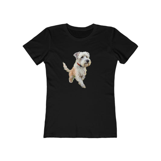 Dandie Dinmont Terrier -  Women's Slim Fit Ringspun Cotton Tee