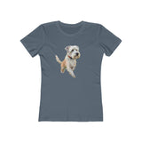 Dandie Dinmont Terrier -  Women's Slim Fit Ringspun Cotton Tee