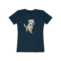 Dandie Dinmont Terrier -  Women's Slim Fit Ringspun Cotton Tee