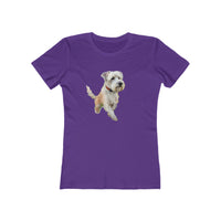 Dandie Dinmont Terrier -  Women's Slim Fit Ringspun Cotton Tee
