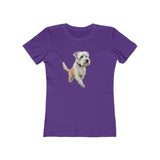 Dandie Dinmont Terrier -  Women's Slim Fit Ringspun Cotton Tee