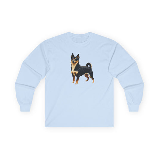 Black & Tan Shiba Inu - Unisex Classic Cotton Long Sleeve Tee