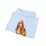 Basset Hound 'Lautrec' Unisex 50/50 Hoodie