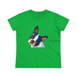 Boston Terrier 'Skipper' Women's Midweight Cotton Tee
