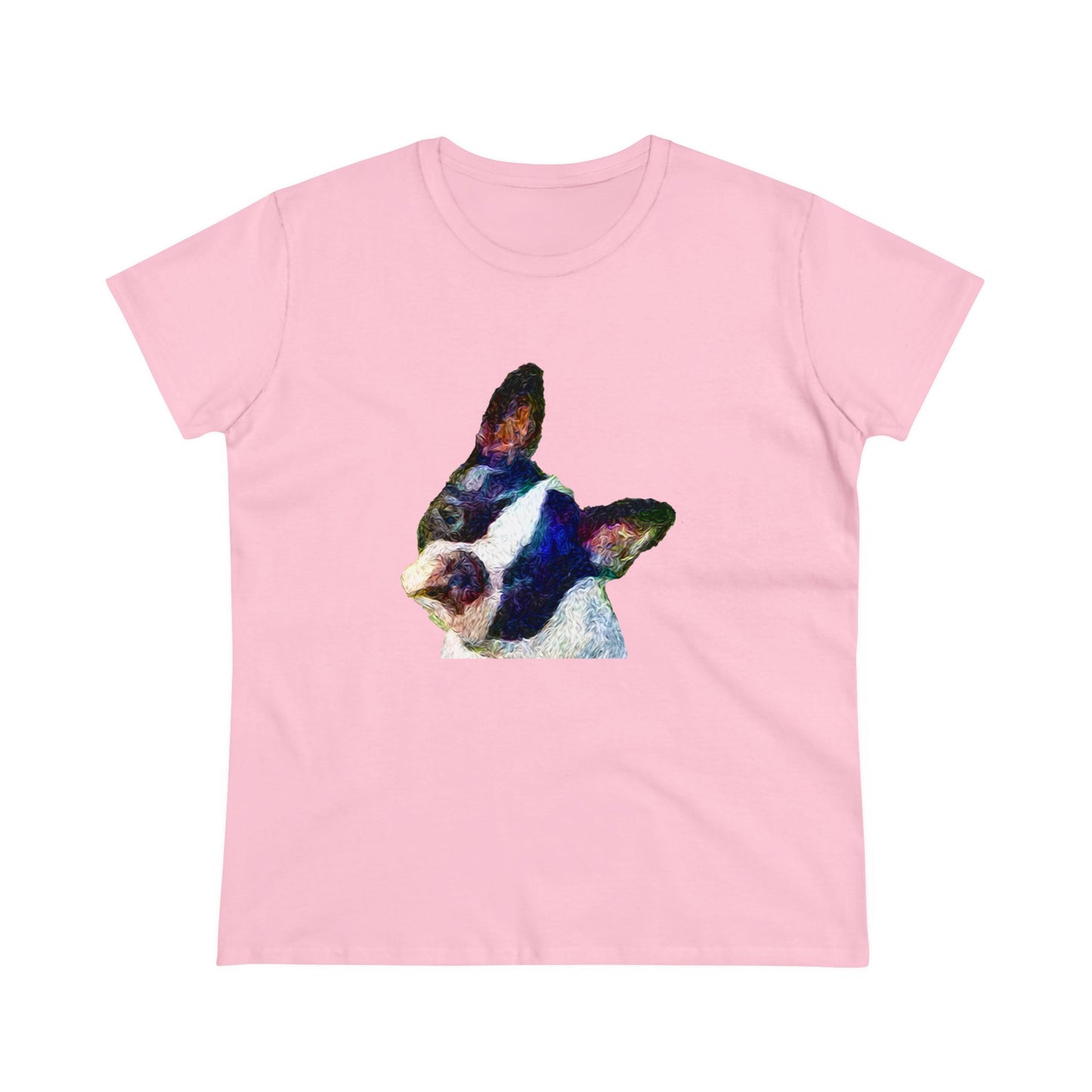 Boston Terrier 'Skipper' Women's Midweight Cotton Tee