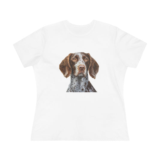 German Wirehaired Pointer Women's Relaxed Fit Cotton Tee