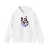 Alaskan Klee Kai Unisex 50/50 Hooded Sweatshirt