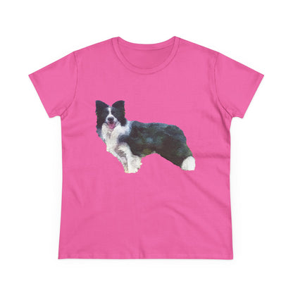 Border Collie '#1' - Women's Midweight Cotton Tee