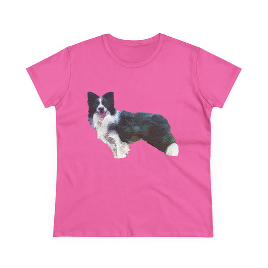 Border Collie '#1' - Women's Midweight Cotton Tee