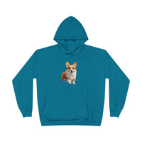 Welsh Corgie Puppy - Unisex Fleece Lined Pullover Hoodie Sweatshirt