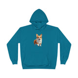 Welsh Corgie Puppy - Unisex Fleece Lined Pullover Hoodie Sweatshirt