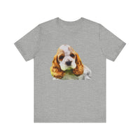 Cocker Spaniel 'Hogan' Unisex Jersey Short Sleeve Tee by DoggyLips ™