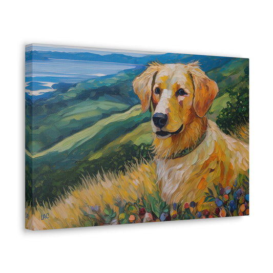 Enchanting Golden Retriever Puppy Canvas Art