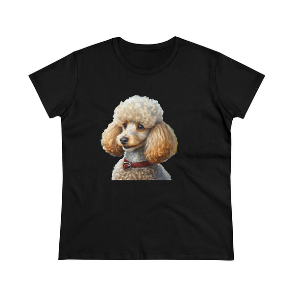 Standard Poodle #2 Women's Midweight Cotton Tee