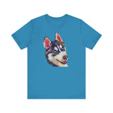 Siberian Husky 'Iditarod' Unisex Jersey Short Sleeve Tee
