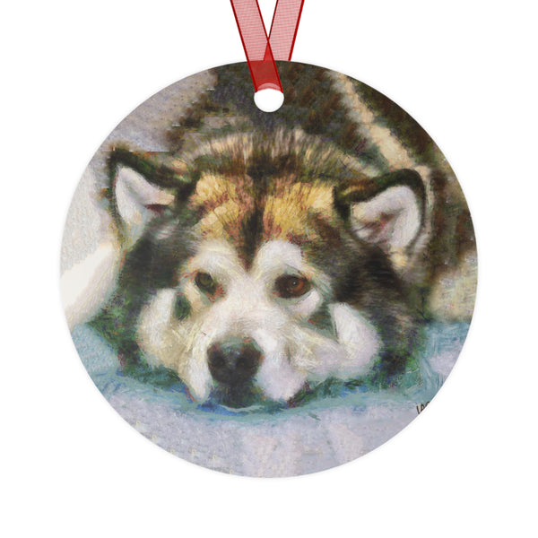 Malamute Metal Ornaments