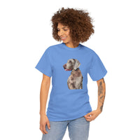 Weimaraner 'Rocky' Unisex Heavy Cotton Tee