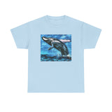 Elegant Humpback Whale Unisex Cotton T-Shirt
