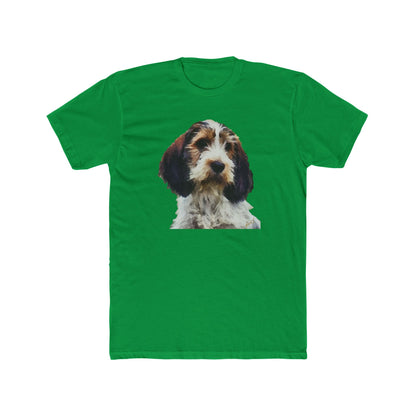 Petit Basset Griffon Vendéen Men's Fitted Cotton Crew Tee