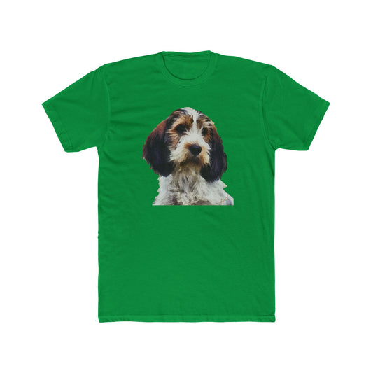 Petit Basset Griffon Vendéen Men's Fitted Cotton Crew Tee