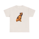 Border Terrier 'Andrew' Unisex Heavy Cotton Tee