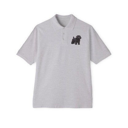 Black Russian Terrier Puppy Men's Piqué Polo Shirt