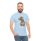 Weimaraner 'Rocky' Unisex Heavy Cotton Tee