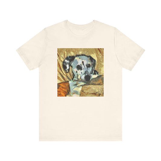 Dalmatian 'Breakfast Time' Unisex Jersey Short Sleeve Tee