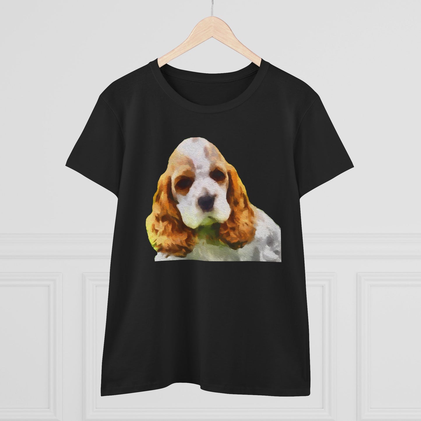 Cocker Spaniel 'Hogan' Women's Midweight Cotton Tee