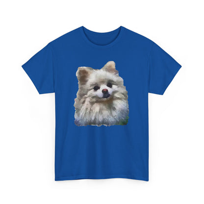 Pomeranian "Snowball" Unisex Heavy Cotton Tee by Doggylips™