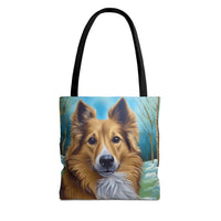 Icelandic Sheepdog Polyester Tote Bag (AOP)