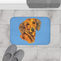 Dachshund 'Doxie 1' Bathroom Rug Mat