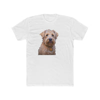 Soft Coated Wheaten Terrier - Men's Fitted Cotton Crew Tee