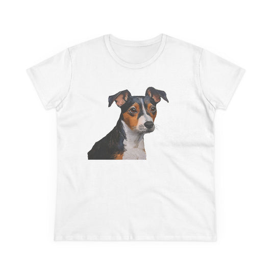 Teddy Roosevelt Terrier - Women's Midweight Cotton Tee