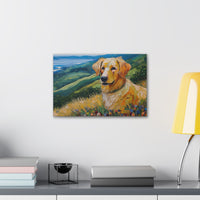 Enchanting Golden Retriever Puppy Fine Art Canvas Gallery Wraps