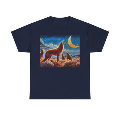 Coyotees in Moonlight Unisex Heavy Cotton Tee