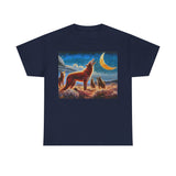 Coyotees in Moonlight Unisex Heavy Cotton Tee