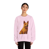 Red Heeler - Australian Cattle Dog. - Unisex 50/50 Blend Crewneck Sweatshirt