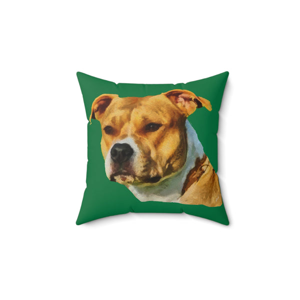 Pit Bull 'Herculese'  -  Spun Polyester Throw Pillow