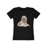 Afghan Hound Women's Slim Fitted Ringspun Cotton Tee